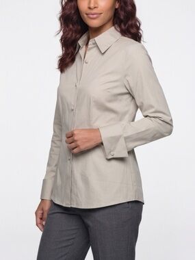 Classic Khaki Button-Up Shirt
